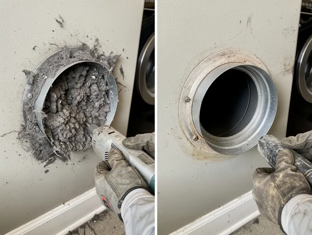 Professional clogged vent cleaning by Stafford Dryer Vent Cleaning in Stafford