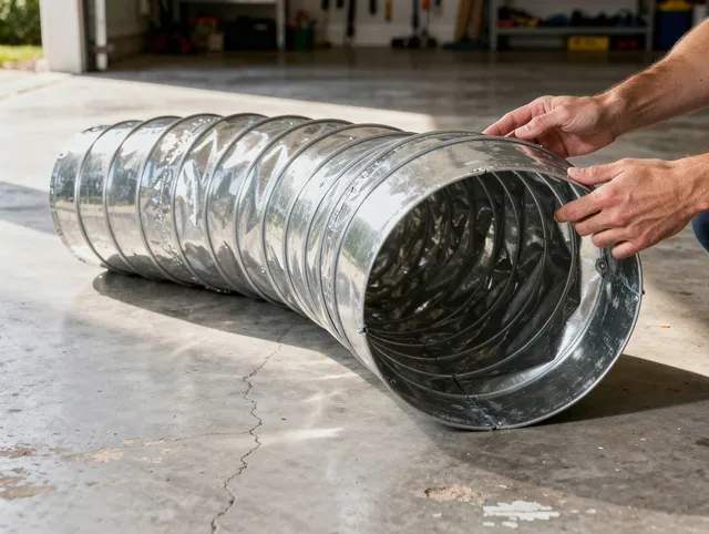 Stafford Dryer Vent Cleaning specialist using advanced equipment for thorough duct cleaning in Stafford